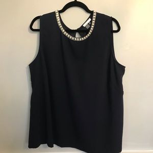 Dalia Navy Blue Blouse Preowned Size 2X